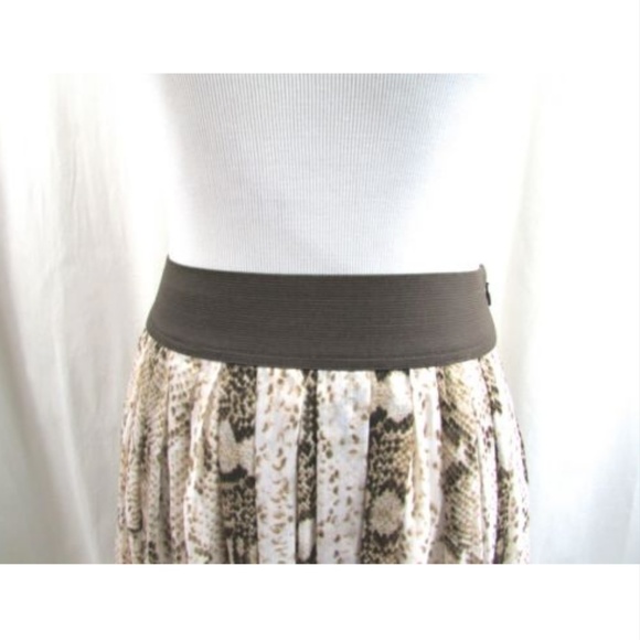 White House Black Market Python Chiffon Maxi Skirt - Picture 2 of 6